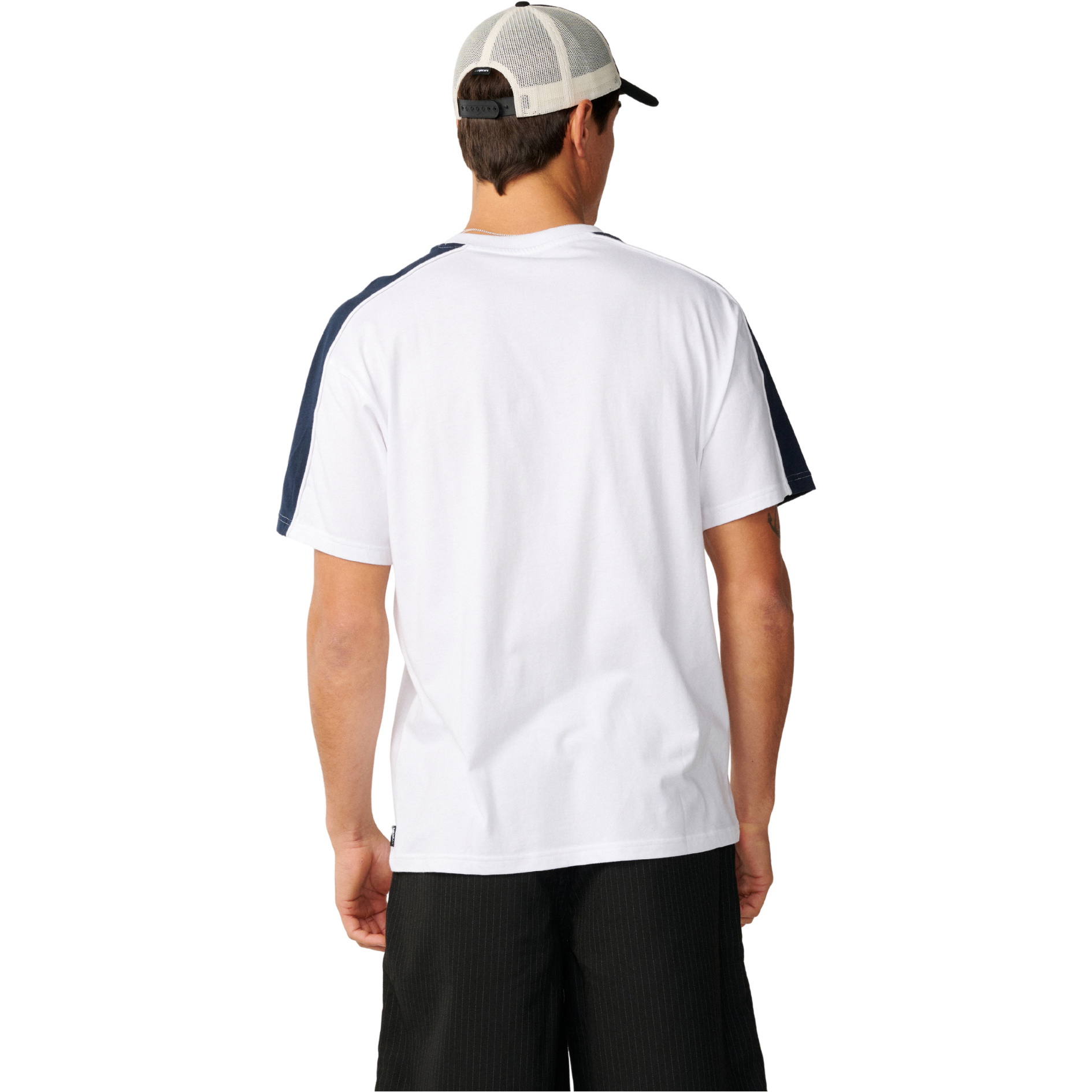 2026 Rip Curl Mens Archive Up Top Panel T-Shirt 129MTE - White